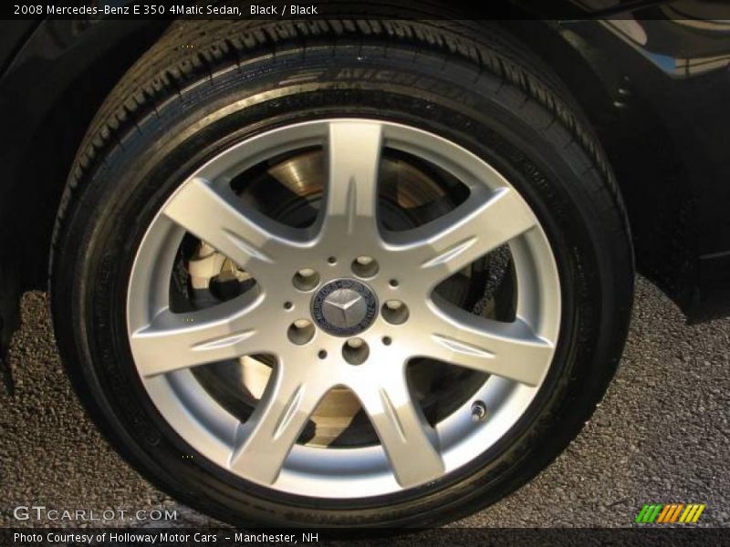 Black / Black 2008 Mercedes-Benz E 350 4Matic Sedan