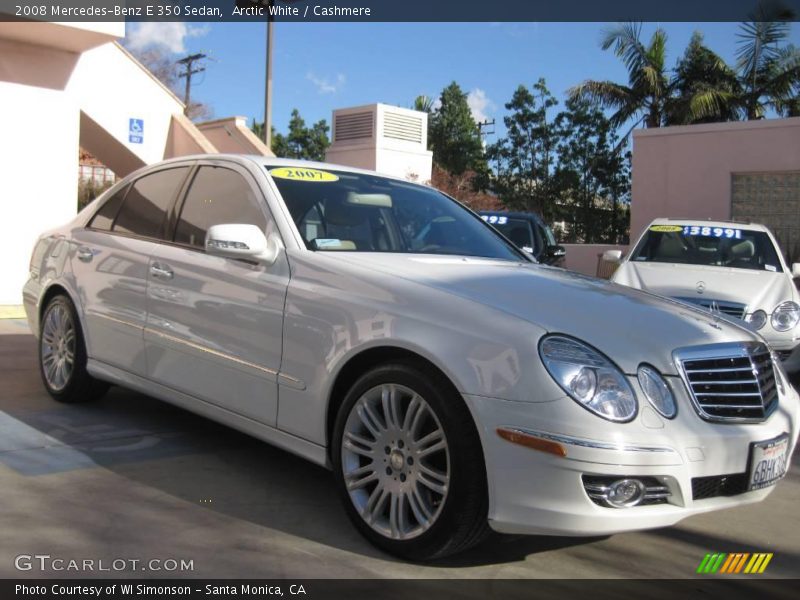 Arctic White / Cashmere 2008 Mercedes-Benz E 350 Sedan
