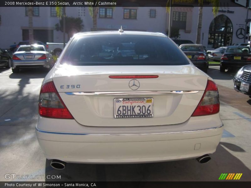 Arctic White / Cashmere 2008 Mercedes-Benz E 350 Sedan