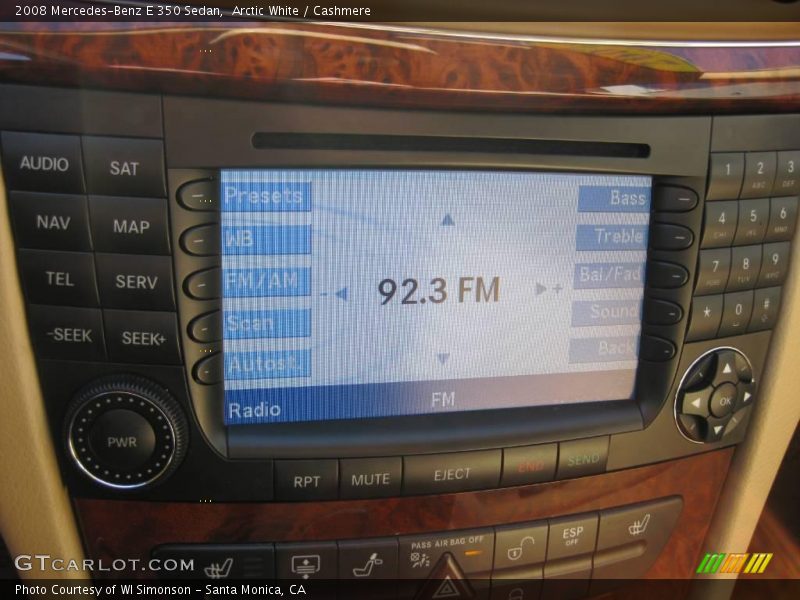 Arctic White / Cashmere 2008 Mercedes-Benz E 350 Sedan