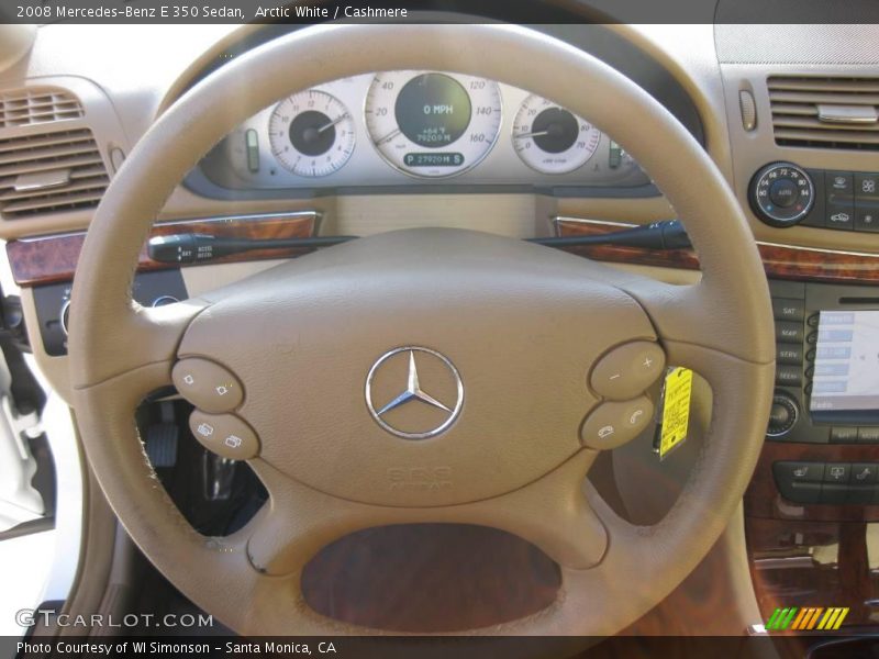 Arctic White / Cashmere 2008 Mercedes-Benz E 350 Sedan