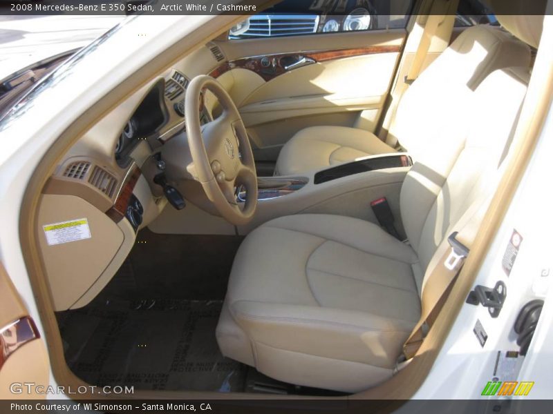 Arctic White / Cashmere 2008 Mercedes-Benz E 350 Sedan
