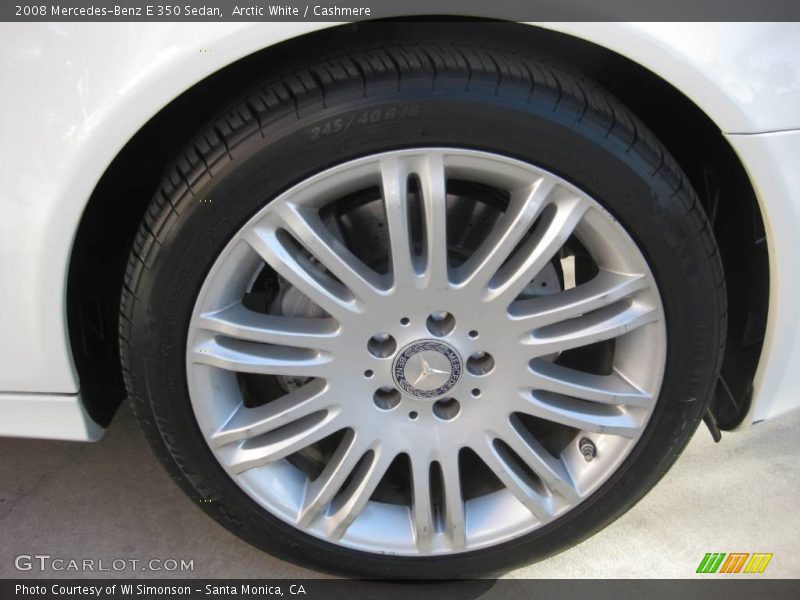 Arctic White / Cashmere 2008 Mercedes-Benz E 350 Sedan