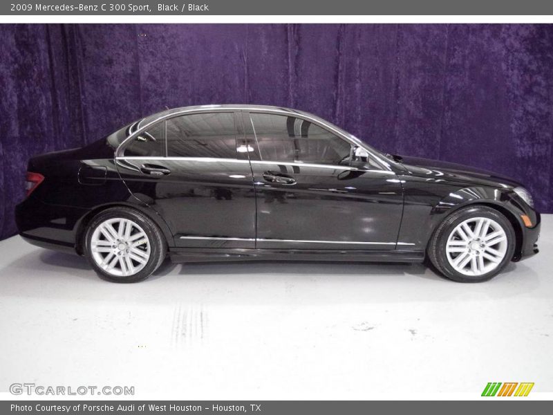 Black / Black 2009 Mercedes-Benz C 300 Sport