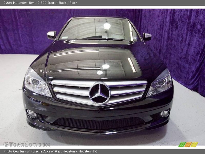 Black / Black 2009 Mercedes-Benz C 300 Sport