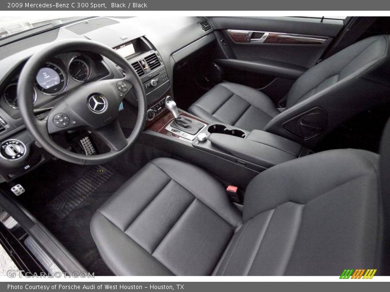 Black / Black 2009 Mercedes-Benz C 300 Sport