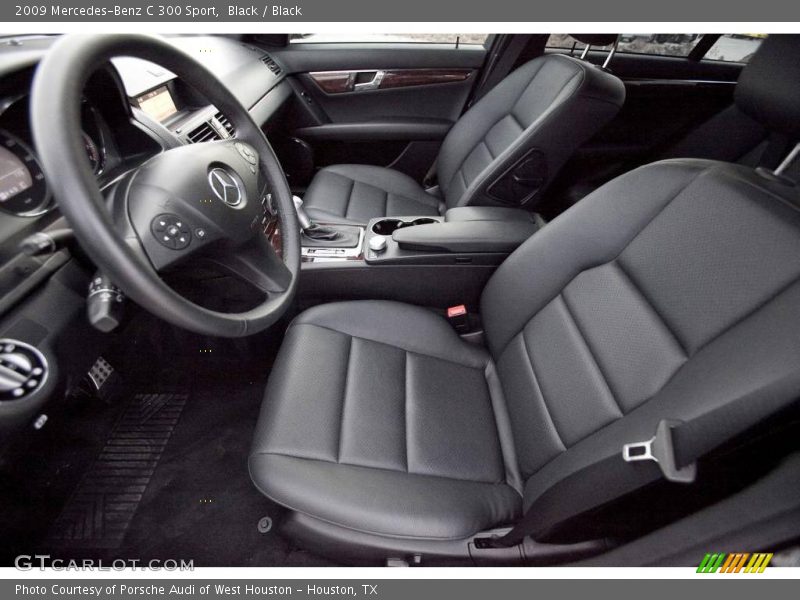 Black / Black 2009 Mercedes-Benz C 300 Sport