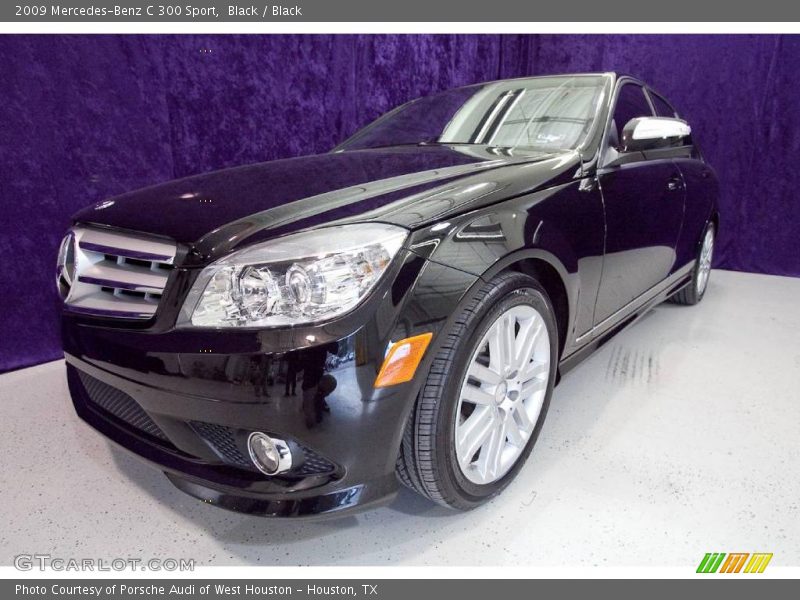 Black / Black 2009 Mercedes-Benz C 300 Sport