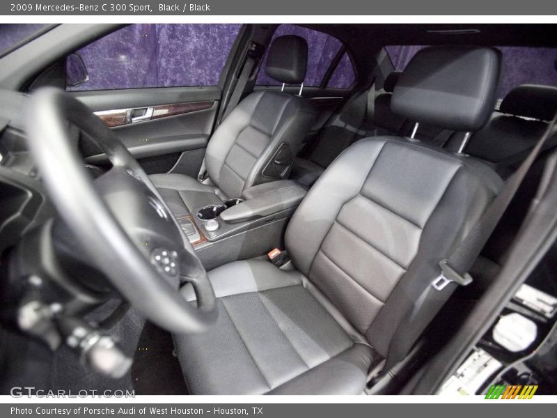 Black / Black 2009 Mercedes-Benz C 300 Sport