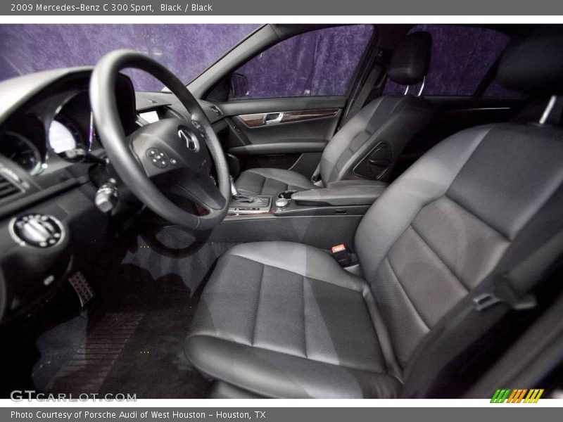 Black / Black 2009 Mercedes-Benz C 300 Sport