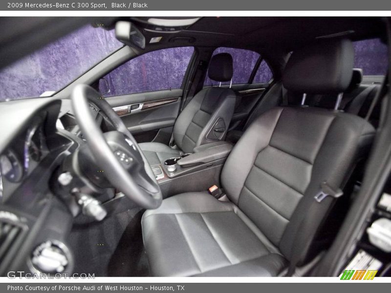 Black / Black 2009 Mercedes-Benz C 300 Sport