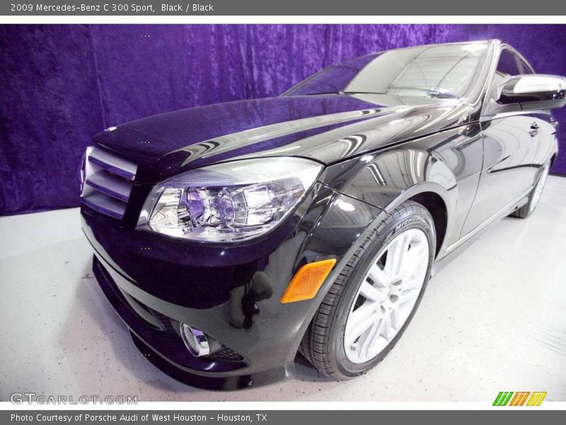 Black / Black 2009 Mercedes-Benz C 300 Sport