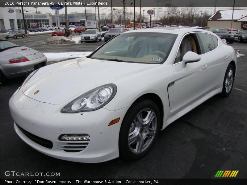 Carrara White / Luxor Beige 2010 Porsche Panamera 4S