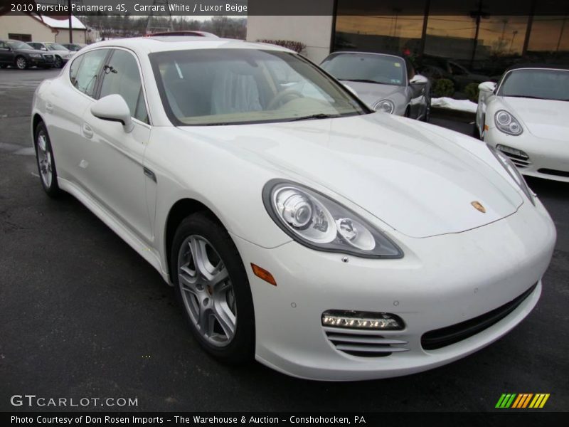 Carrara White / Luxor Beige 2010 Porsche Panamera 4S
