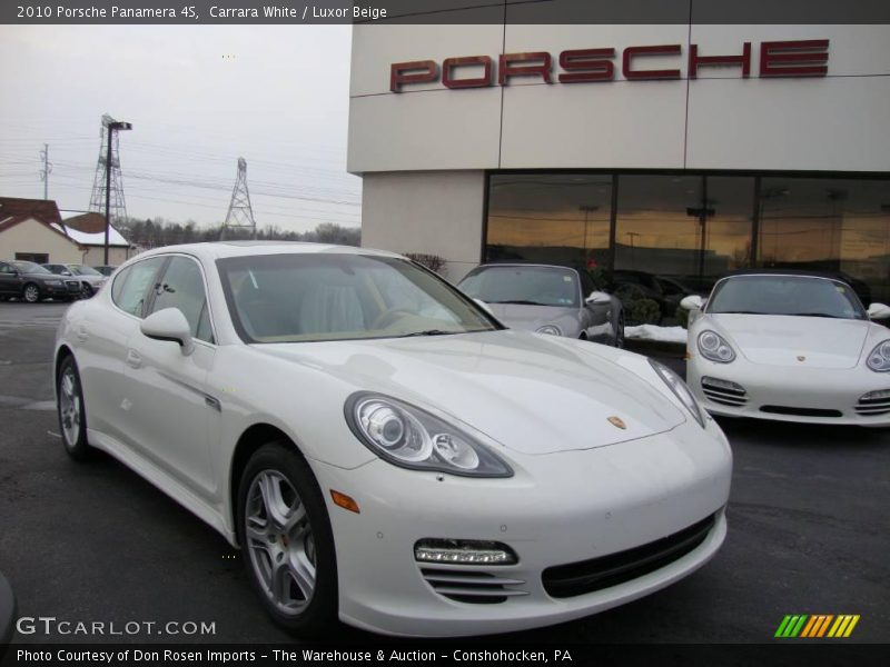 Carrara White / Luxor Beige 2010 Porsche Panamera 4S