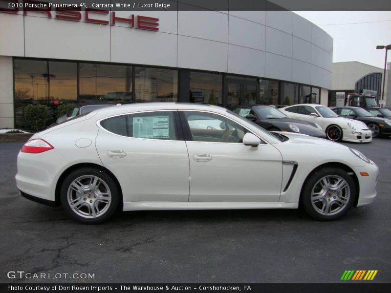 Carrara White / Luxor Beige 2010 Porsche Panamera 4S