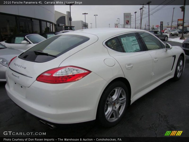 Carrara White / Luxor Beige 2010 Porsche Panamera 4S
