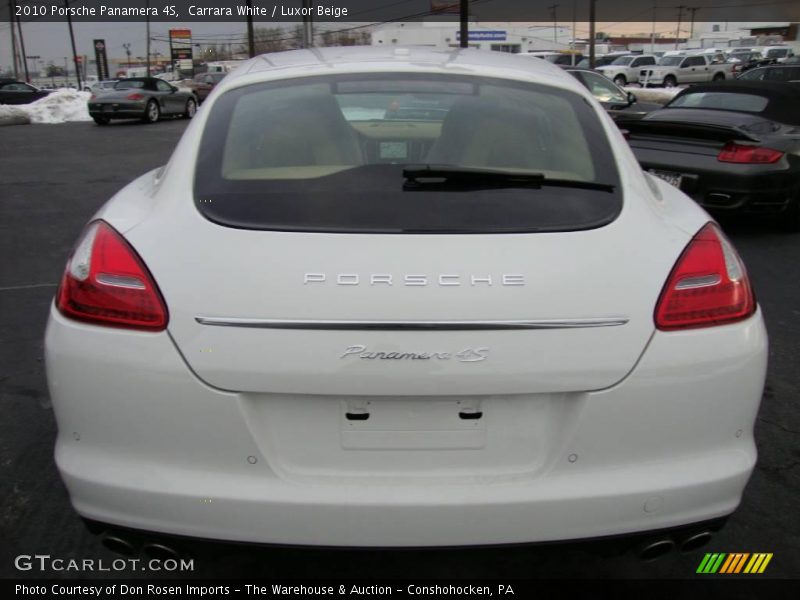 Carrara White / Luxor Beige 2010 Porsche Panamera 4S