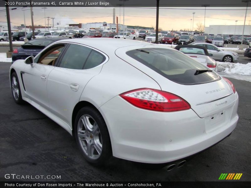 Carrara White / Luxor Beige 2010 Porsche Panamera 4S