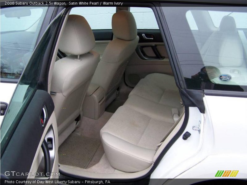 Satin White Pearl / Warm Ivory 2008 Subaru Outback 2.5i Wagon