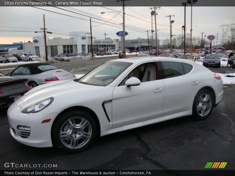 Carrara White / Luxor Beige 2010 Porsche Panamera 4S