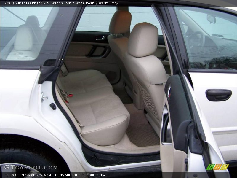Satin White Pearl / Warm Ivory 2008 Subaru Outback 2.5i Wagon