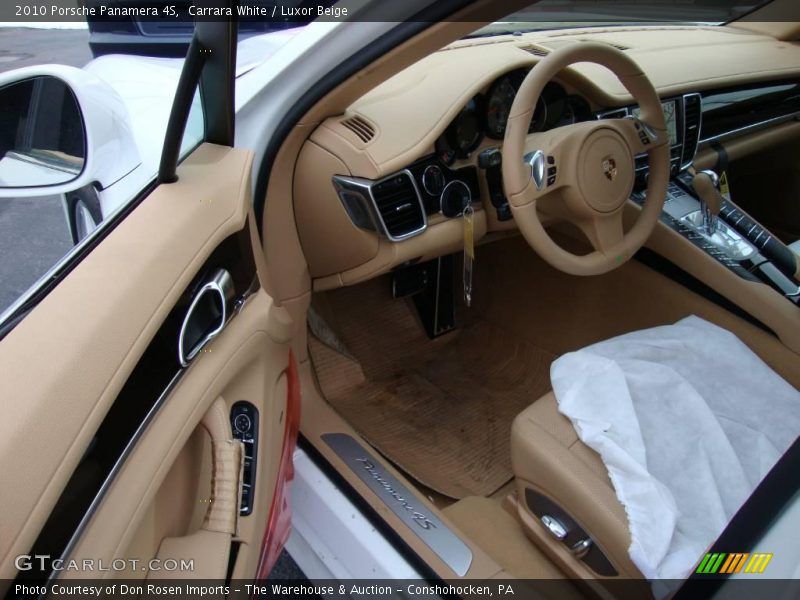 Carrara White / Luxor Beige 2010 Porsche Panamera 4S