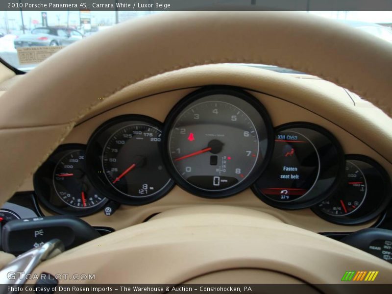 Carrara White / Luxor Beige 2010 Porsche Panamera 4S