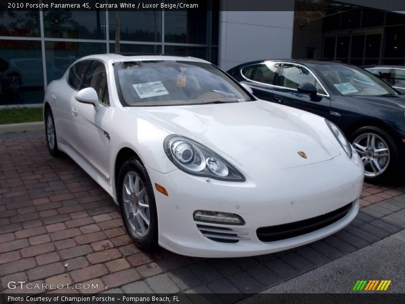 Carrara White / Luxor Beige/Cream 2010 Porsche Panamera 4S