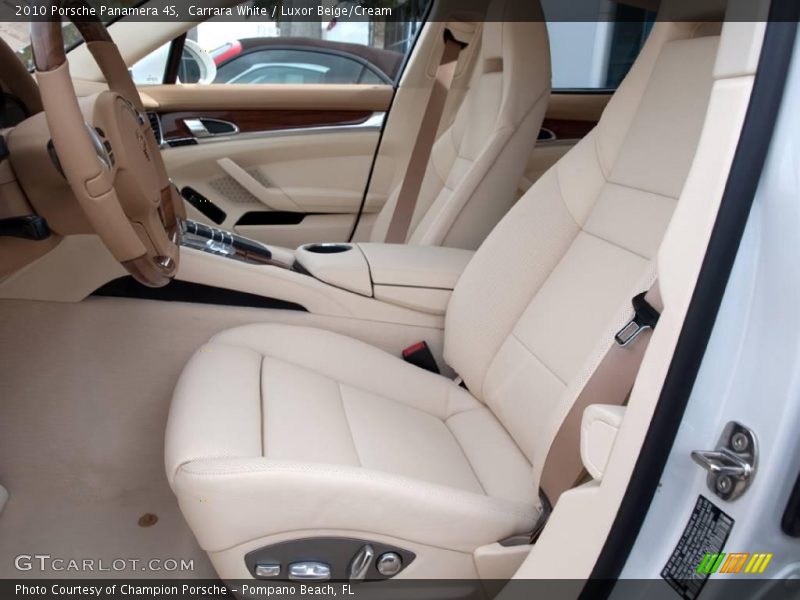 Carrara White / Luxor Beige/Cream 2010 Porsche Panamera 4S