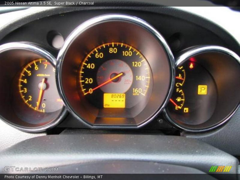 Super Black / Charcoal 2005 Nissan Altima 3.5 SE