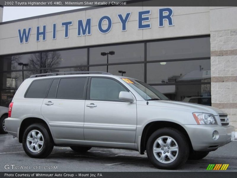 Millennium Silver Metallic / Charcoal 2002 Toyota Highlander V6 4WD