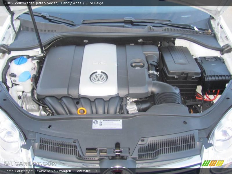 Candy White / Pure Beige 2009 Volkswagen Jetta S Sedan