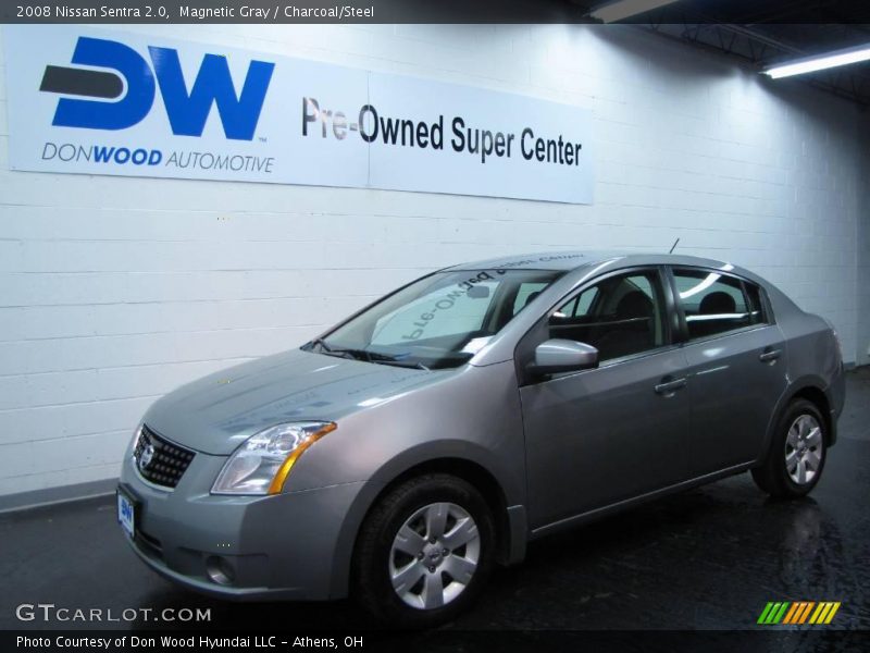 Magnetic Gray / Charcoal/Steel 2008 Nissan Sentra 2.0
