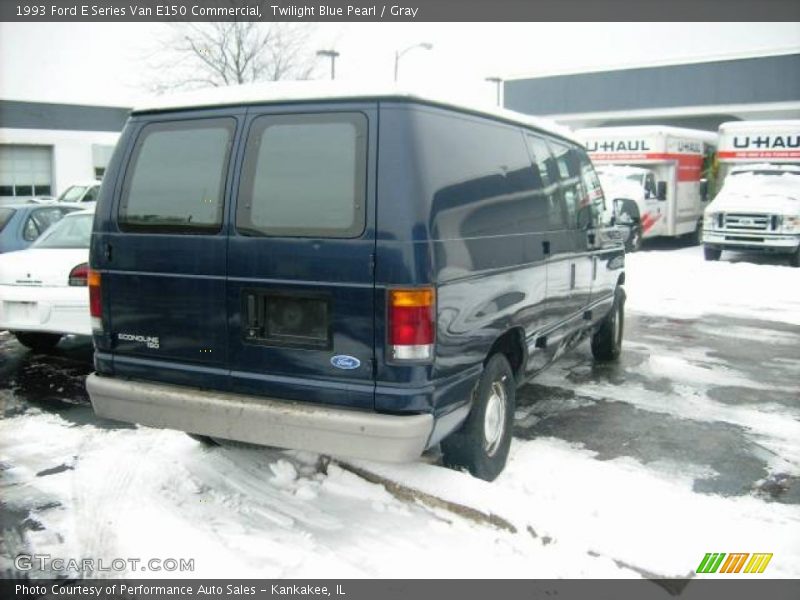 Twilight Blue Pearl / Gray 1993 Ford E Series Van E150 Commercial