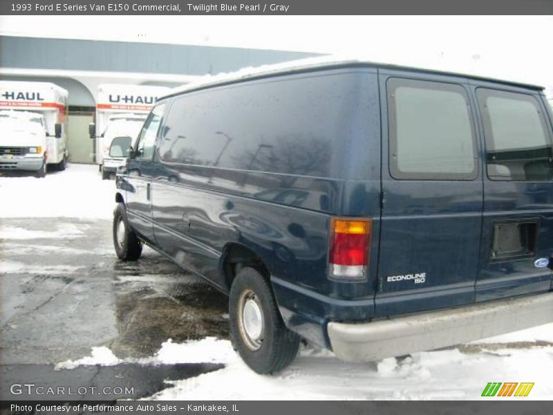 Twilight Blue Pearl / Gray 1993 Ford E Series Van E150 Commercial