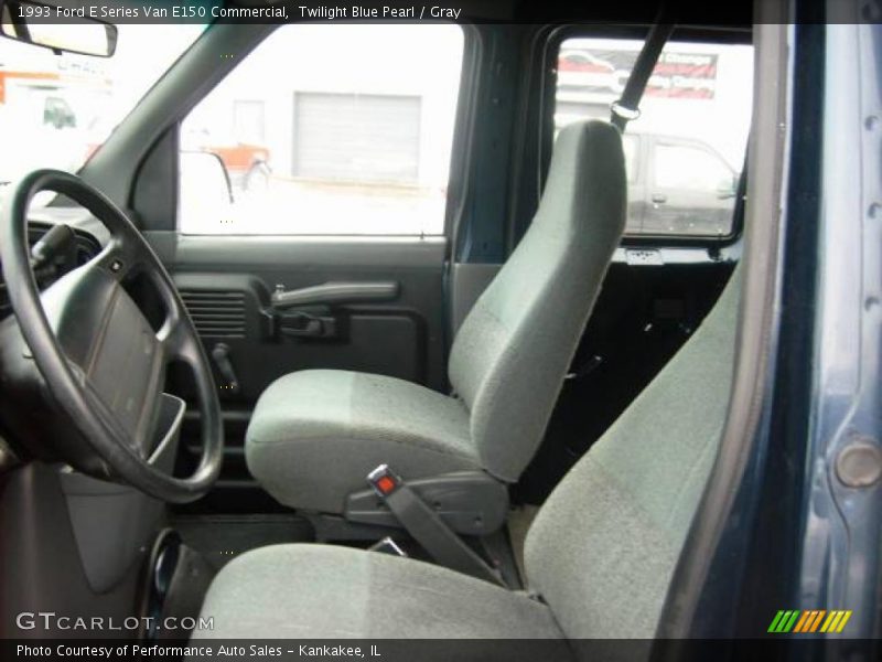 Twilight Blue Pearl / Gray 1993 Ford E Series Van E150 Commercial