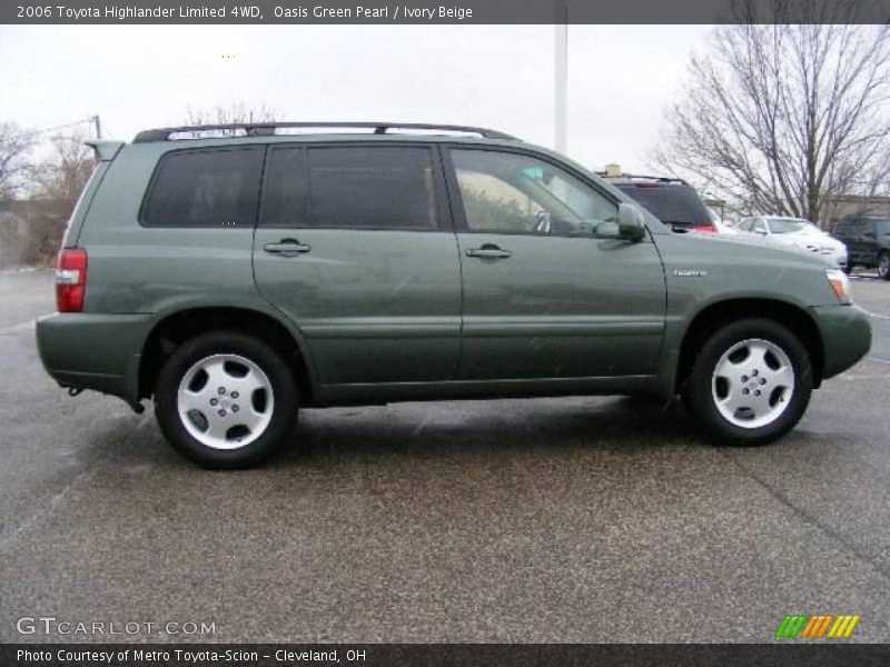 Oasis Green Pearl / Ivory Beige 2006 Toyota Highlander Limited 4WD