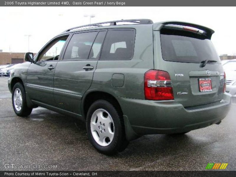 Oasis Green Pearl / Ivory Beige 2006 Toyota Highlander Limited 4WD