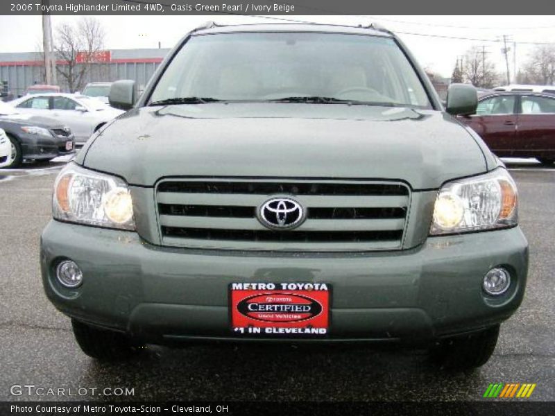 Oasis Green Pearl / Ivory Beige 2006 Toyota Highlander Limited 4WD