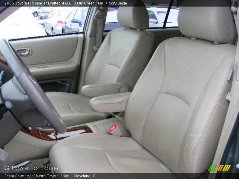 Oasis Green Pearl / Ivory Beige 2006 Toyota Highlander Limited 4WD