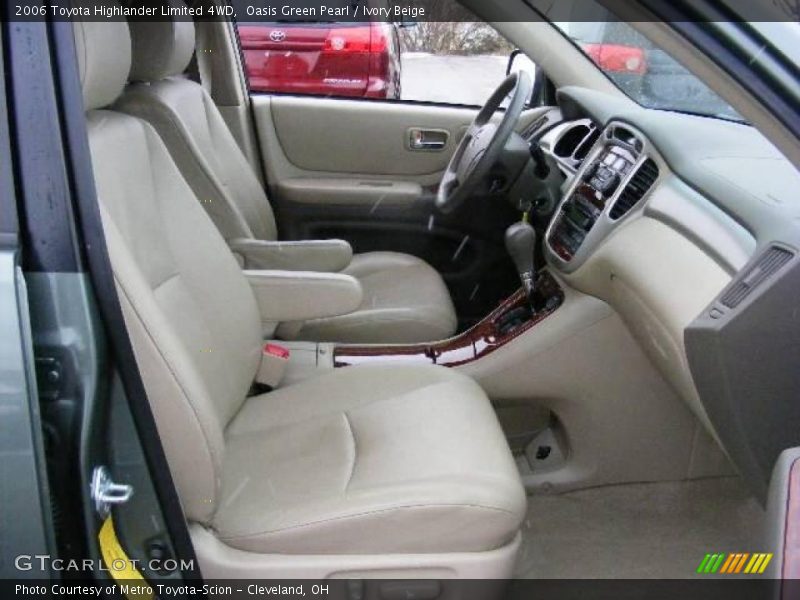 Oasis Green Pearl / Ivory Beige 2006 Toyota Highlander Limited 4WD