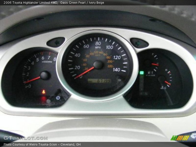 Oasis Green Pearl / Ivory Beige 2006 Toyota Highlander Limited 4WD