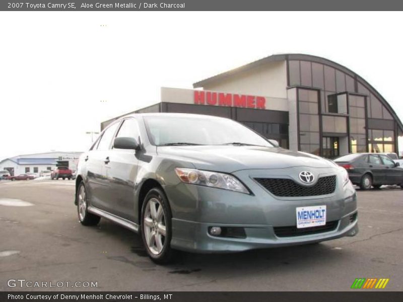 Aloe Green Metallic / Dark Charcoal 2007 Toyota Camry SE