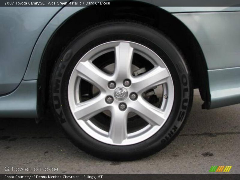 Aloe Green Metallic / Dark Charcoal 2007 Toyota Camry SE