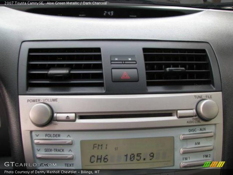 Aloe Green Metallic / Dark Charcoal 2007 Toyota Camry SE