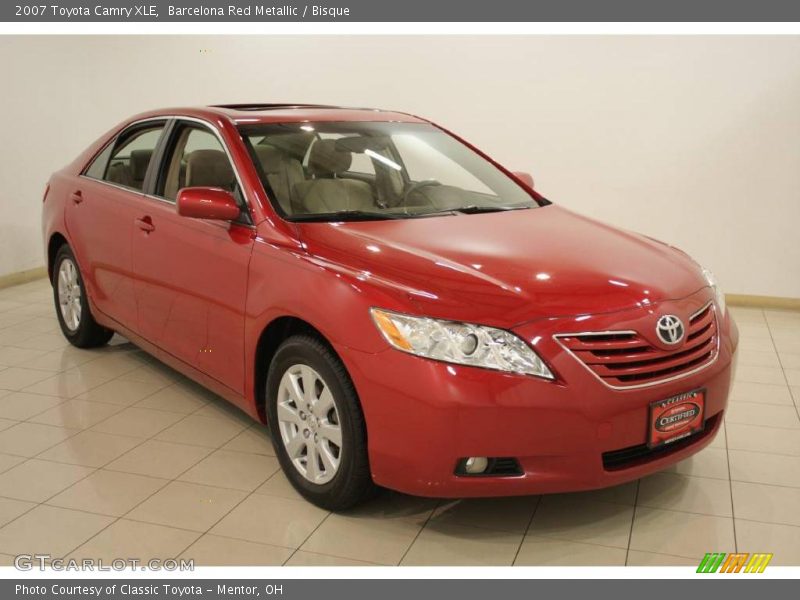 Barcelona Red Metallic / Bisque 2007 Toyota Camry XLE