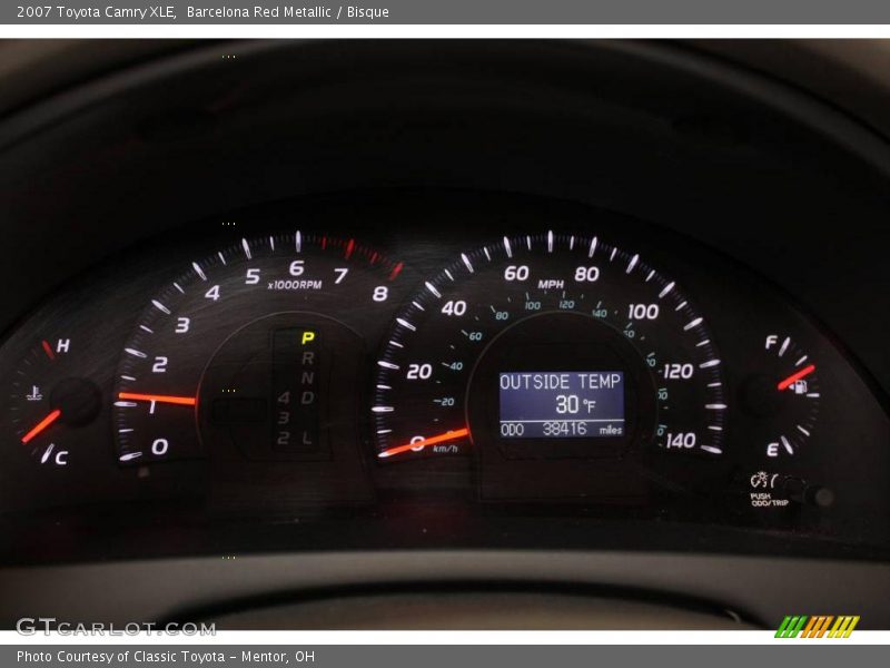 Barcelona Red Metallic / Bisque 2007 Toyota Camry XLE