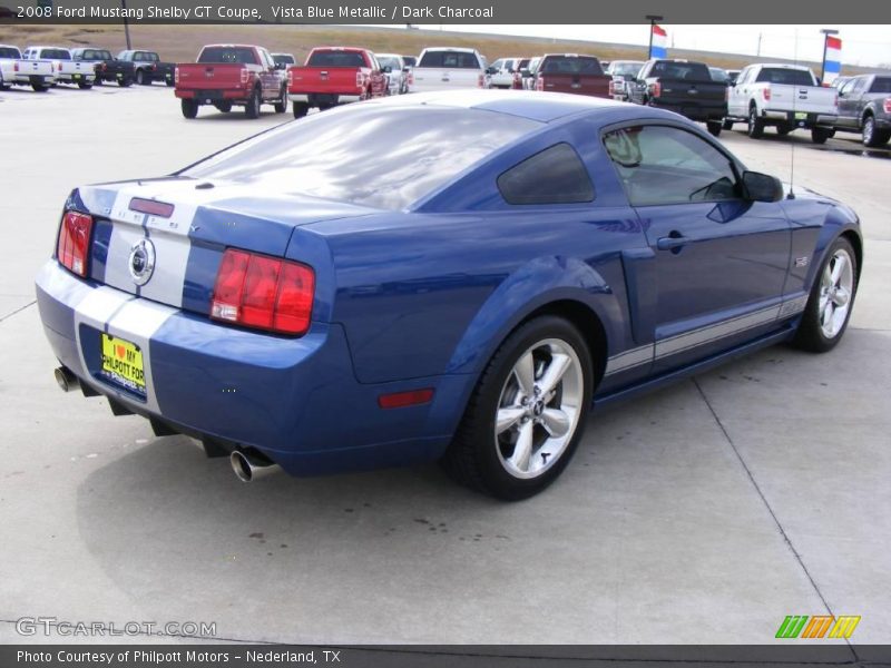 Vista Blue Metallic / Dark Charcoal 2008 Ford Mustang Shelby GT Coupe