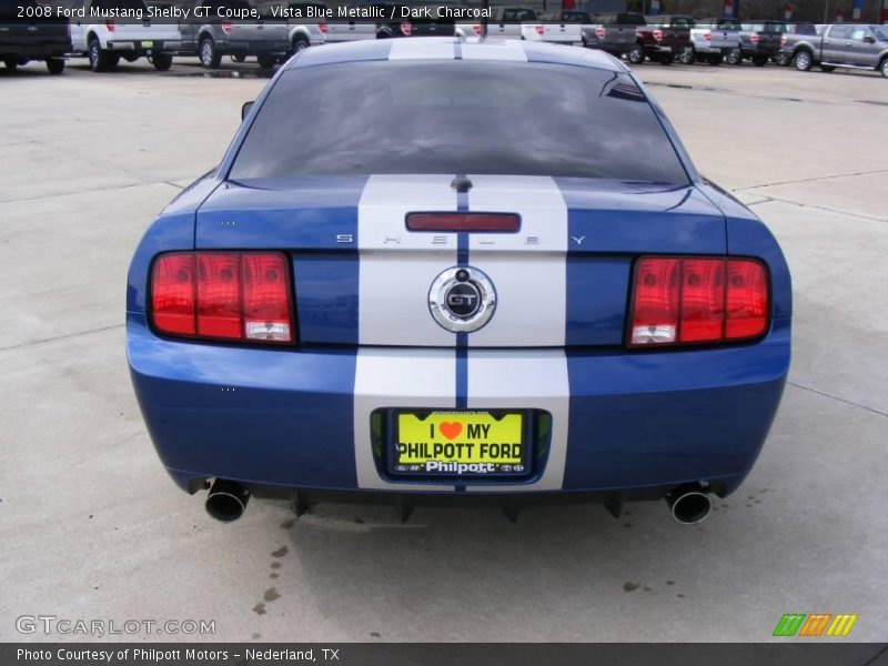 Vista Blue Metallic / Dark Charcoal 2008 Ford Mustang Shelby GT Coupe